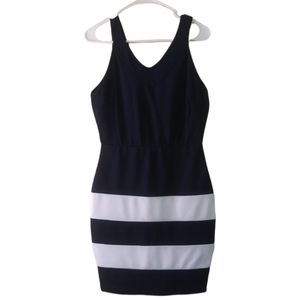 Chesley Navy blue & white dress